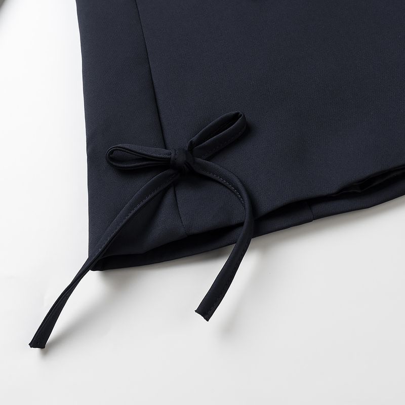 Kaslead New Women Clothes Western Style Fashion Simple and Versatile Bow Decoration Blazers