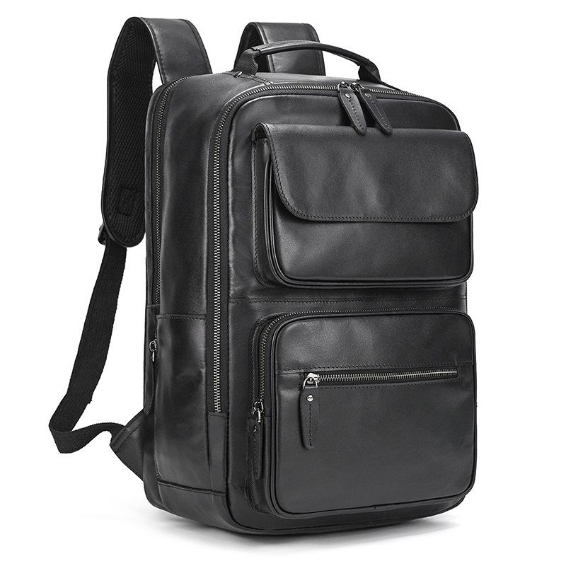 Vintage Crazy Horse Leder Rucksack für Damen und Herren - Echte Leder Reise- und Schultasche