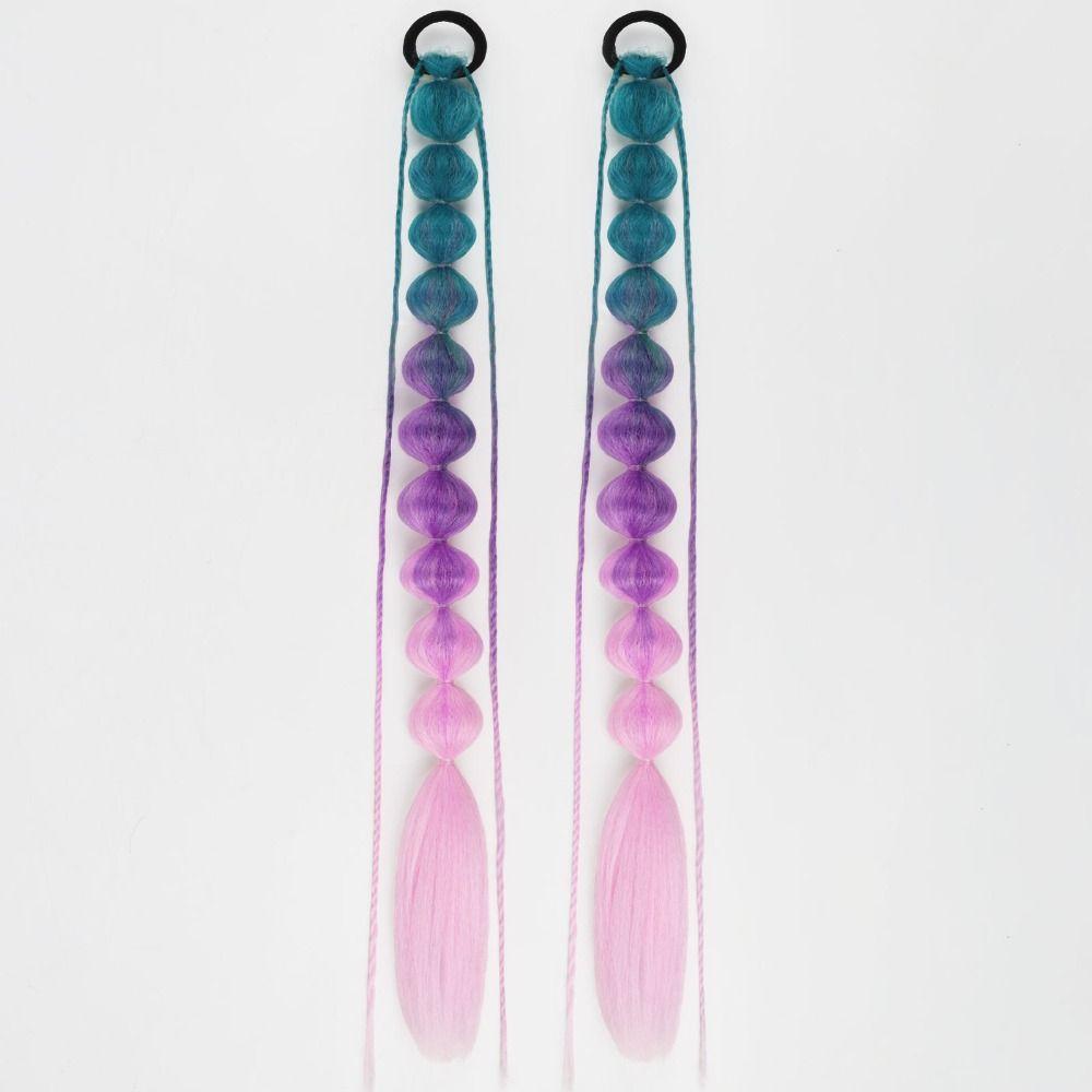 Lantern Braid Bubble Jumbo Braid Colorful Braided Ponytails Long Twist Braid Bulk for Women