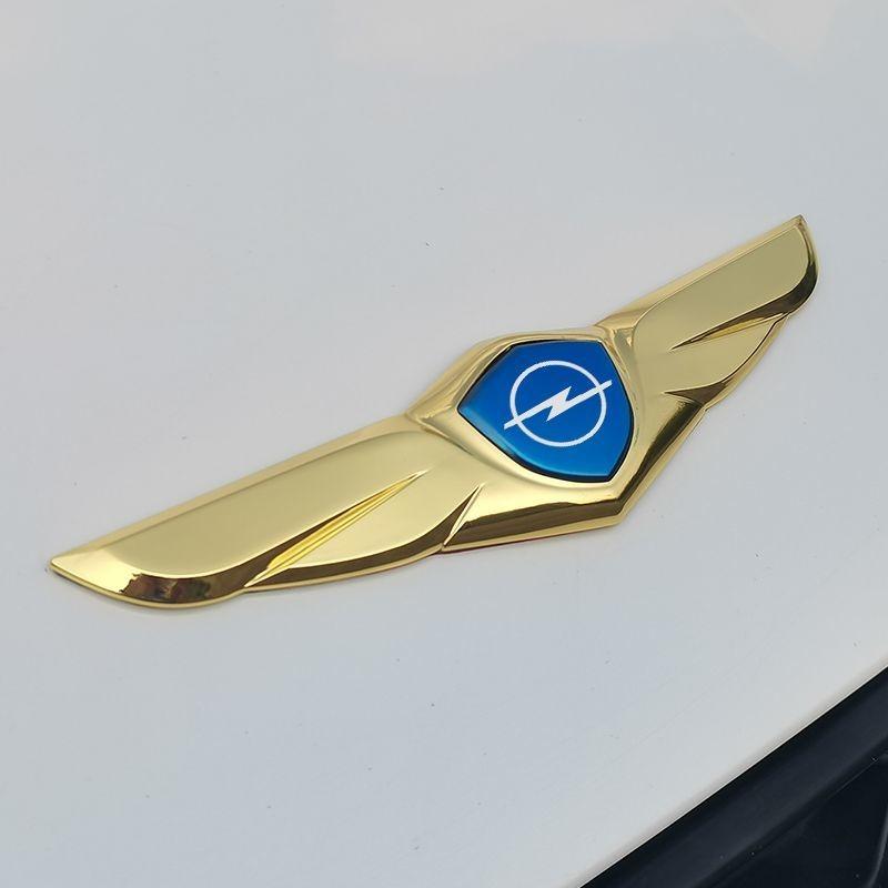 1Pcs Car Accessories 3D Metal Body Trunk Car Wings Side Mark Stickersor Opel Astra H J G K Insignia Corsa C D Vectra C B Meriva