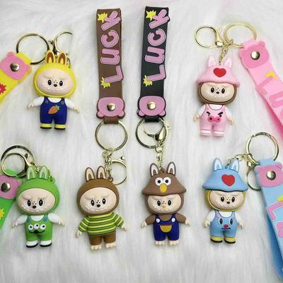 Lucky Drag Keychain Creative Doll Pendant Car Key Chain Accessories Doll Machine Gifts
