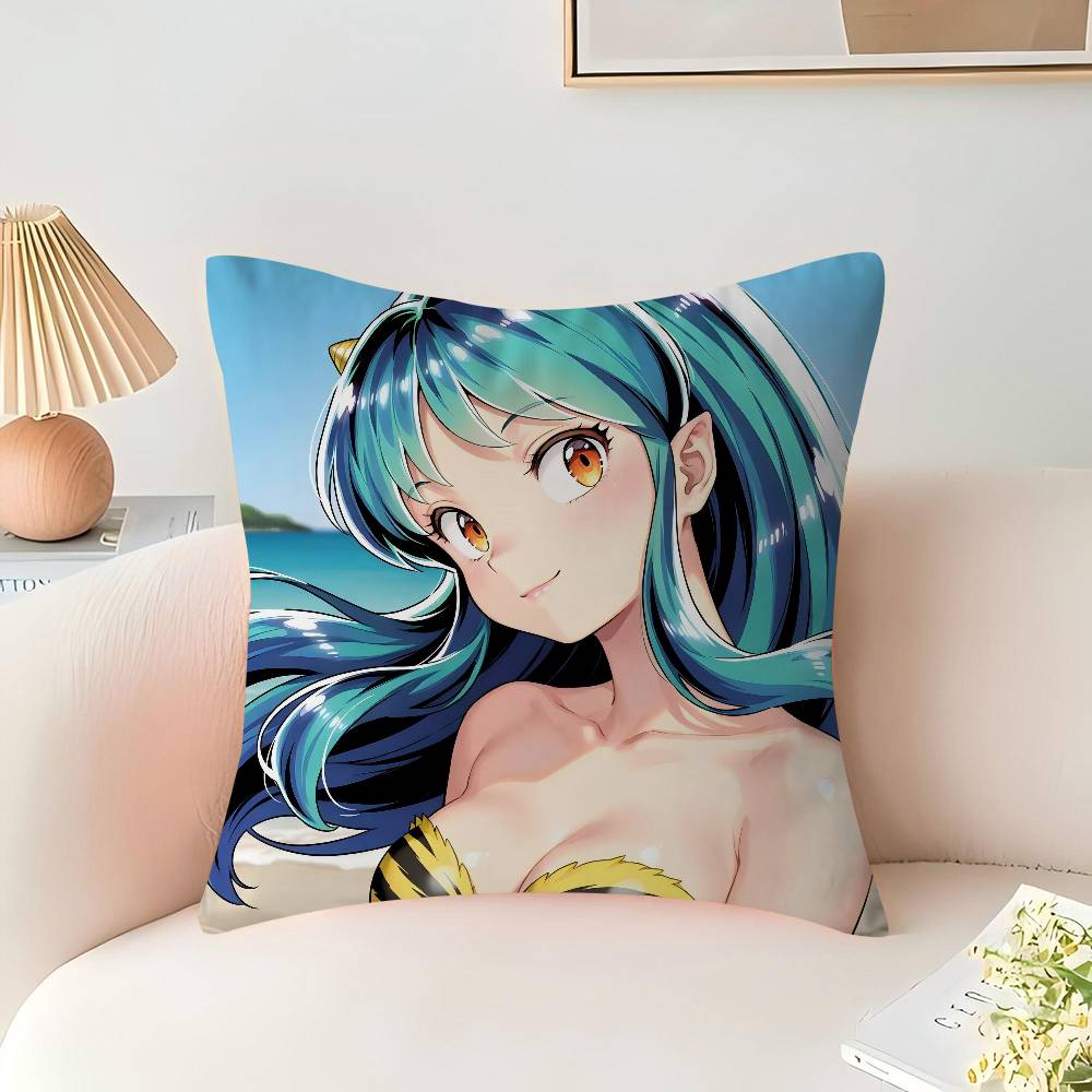 UruseiS Anime Y-Yatsura Büro Kissenbezug Auto Kissenbezug 45x45CM Lendenkissenbezug Sofakissenbezug