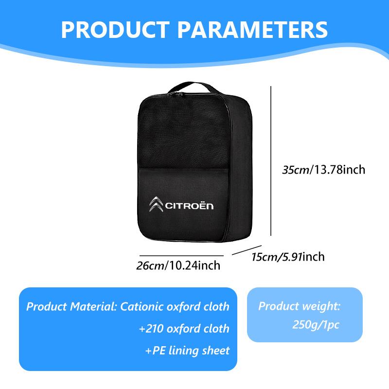 Dustproof Oxford Folding Shoes Storage Bag Travel Organizer Pouch For Citroen Jumper Celysee Cactus Picasso Aircross Saxo Grand