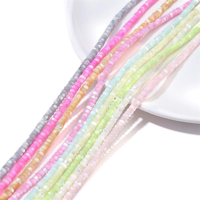 Přírodní barevné korálky z podkovovité mušle pro DIY náhrdelník, náramek, náušnice, výrobu šperků