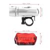 1 Set Front Back Set Bike Lamp 5 LED Bike Front Rear Light Set Riding Lights  for Mountain,Road Bike