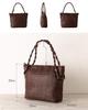 BAG since Imai Bag totrue Genuine Leather Handbag Twisted Handle Tote Bag Braided Bag Pony [IMAI 1977] (33163 Black)