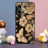 Tree Flower Bamboo Wood Case For Xiaomi Redmi Note 13 9 10 11 12 14 15 Pro Plus Redmi 15 15C 14C 10C 12C 13C Cover