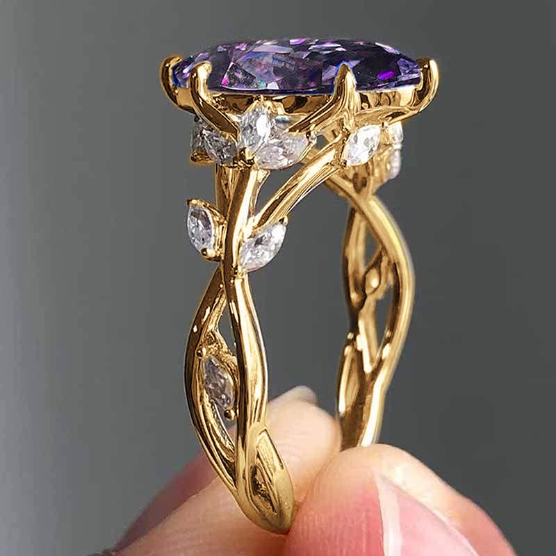 

CAOSHI Temperament Gold Color Wedding Rings for Bridal Aesthetic Marquise Cut Cubic Zirconia Jewelry Elegant Female Accessories 10
