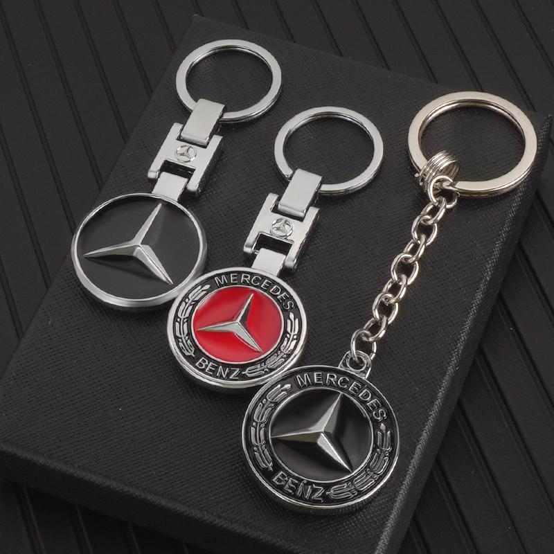 Portachiavi in Metallo Portachiavi Ciondolo per Mercedes Benz W124 W140 W163 W202 W203 W204 W210 W211 W212 C180 CLA CLK CLS Accessori ZB6