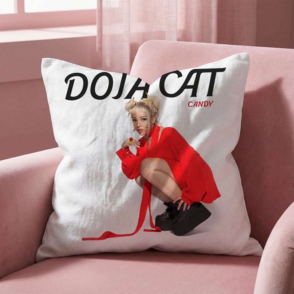Poszewka na poduszkę Singer D-Doja C-Cat Wielofunkcyjna Poszewka na Poduszkę do Domu i Samochodu - Dwustronna, Miękka i Trwała do Codziennego Użytku