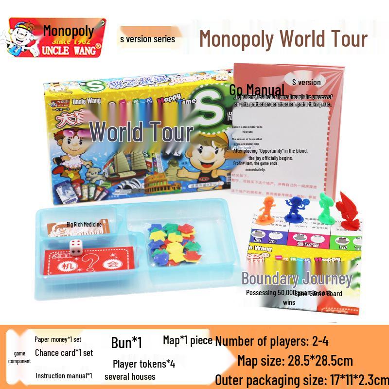Monopoly Q Version: China & World Tour Edition Board Game