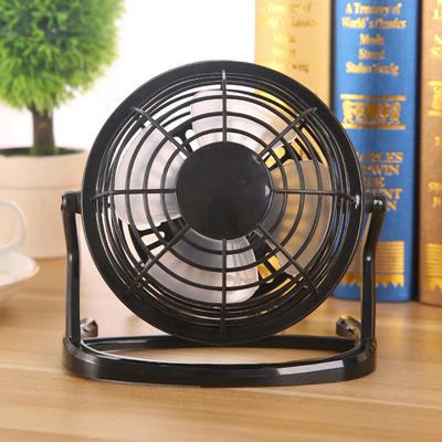 4 Inch Mini Desktop Fan 4-Blade USB Student Dormitory Fan Rechargeable Electric Fan Quiet Pitch Angle Adjustable for Office Home