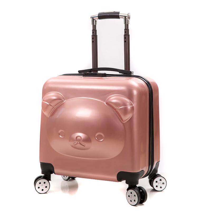 Changbaosen Cartoon Bear Carry-on Spinner Suitcase 18 inch