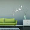 12PCs/Lot Creative Mirror Silver 3D Butterfly Wall Stickers Party Wedding Decor Home Decoration For Living Room DIY Wall Decal