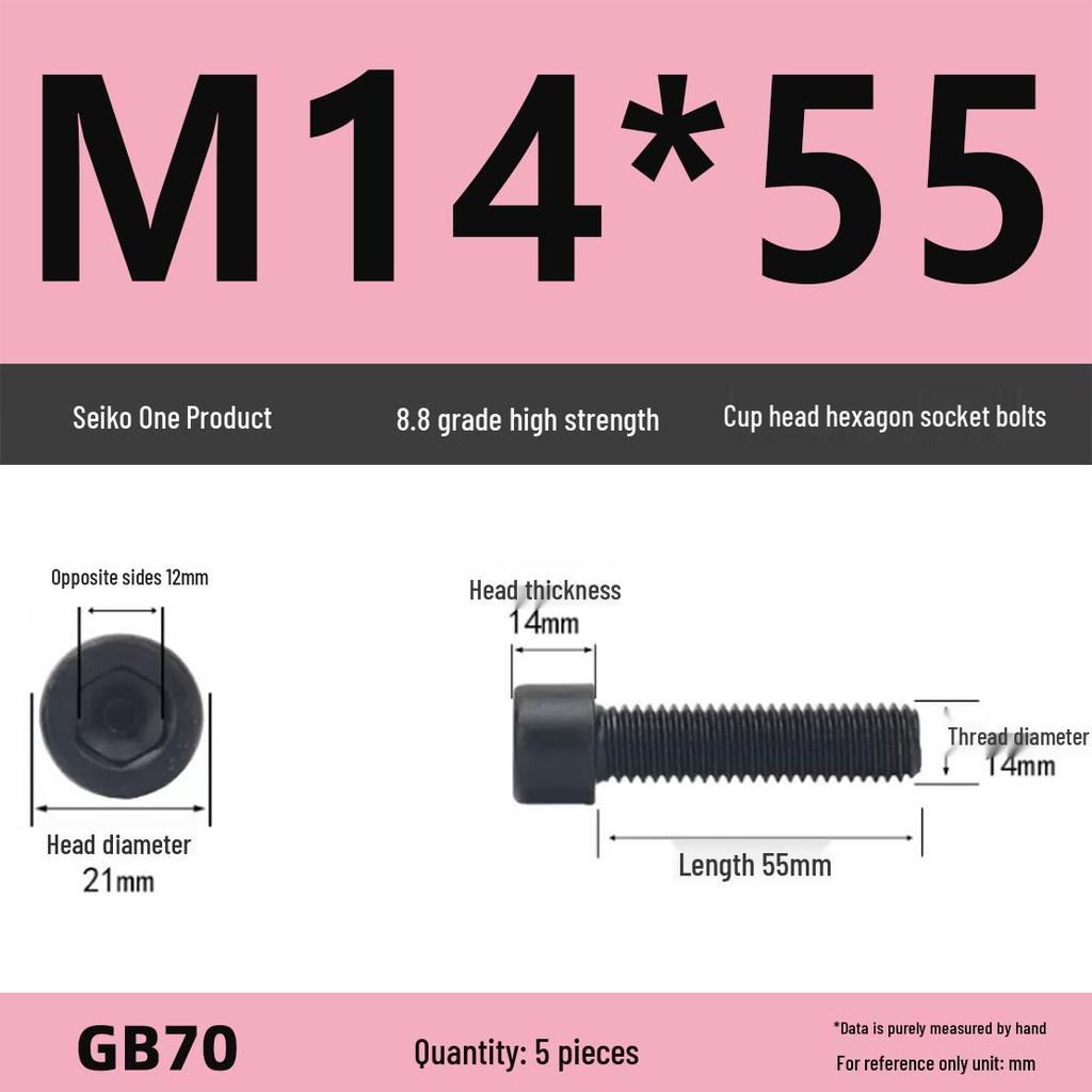 8.8 High-Strength Socket Head Cap Screw Bolt (M4-M16)