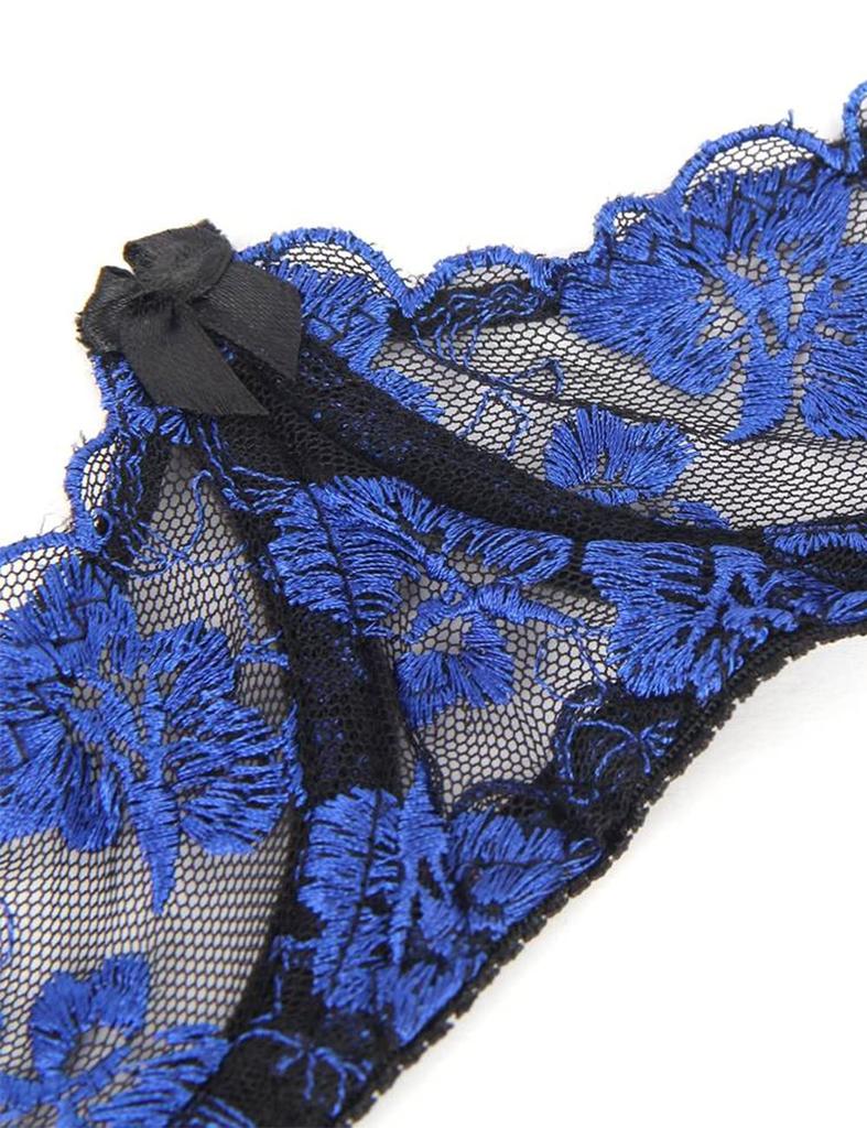 Sexy offener BH und blaue sexy niedliche Dessous [qianqu] Dessous, Shorts, Unterwäsche, durchsichtige Shorts, Slips, extrem, erotisch,