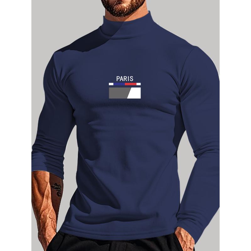 

Топ с длинным рукавом и воротником-стойкой, дышащий, прохладный и отличный для повседневной носки XXL синий