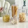 Transparent Bear-Shaped Airtight Food Jar for Snacks, Tea, and Candy - PET Storage Container with Lid