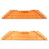 MNFT Sub-Line Measuring Line Board Vintage Wooden35-60cm Wooden Fishing Line Measuring Board