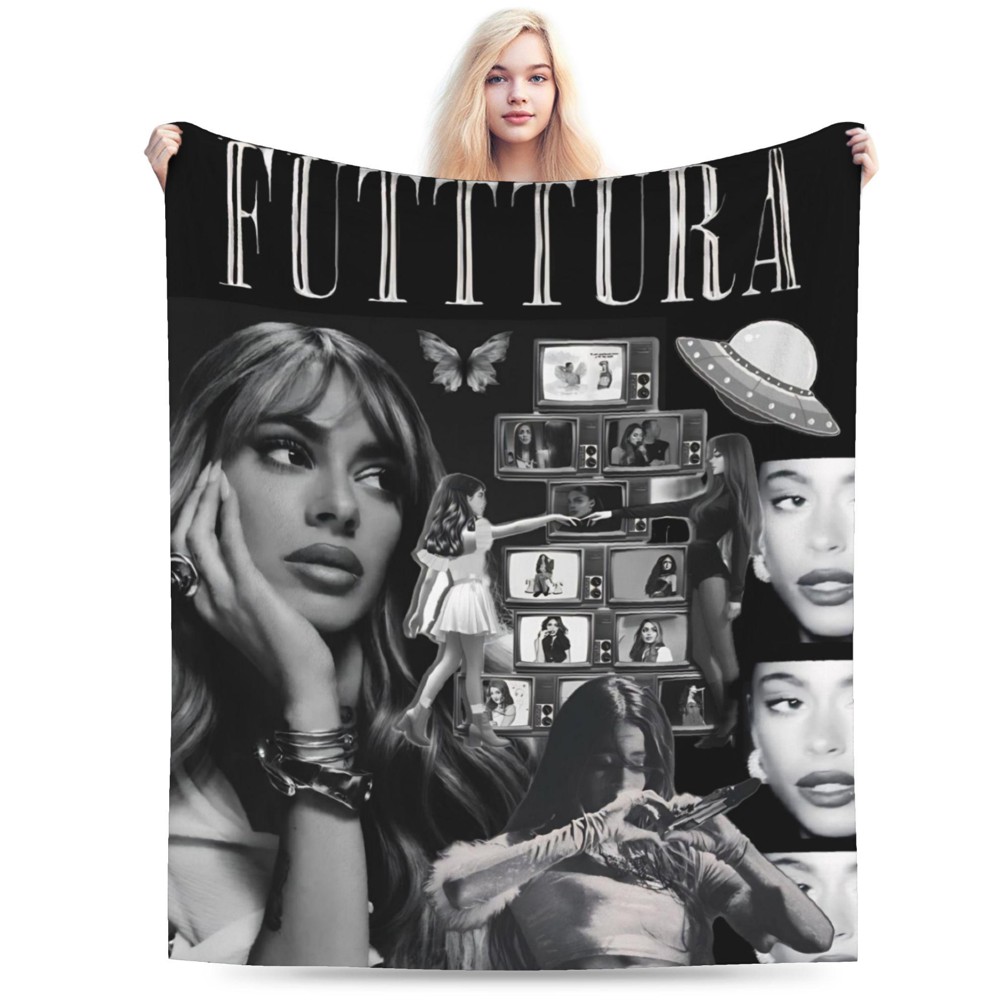 Singer TINI STOESSEL Futtura Album Blankets Fleece Multifunction Soft Throw Blanket for Bed Bedding Throws 80x120cm(31x47inch)