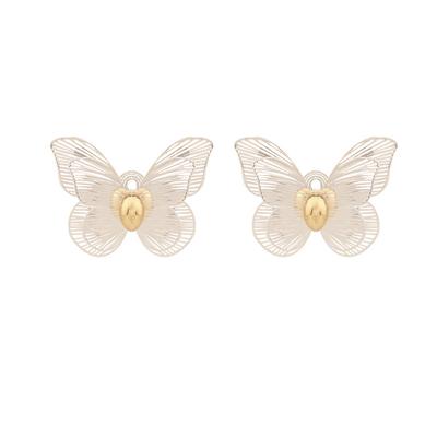 Fashionable Silver Butterfly Female Sun Earring Mosquito Coil No Piercing Ear Clip