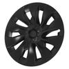 4PCS Wheel Hub Cap Strong Power Powerful Protection Wheel Rim Cover Replacement For Tesla Model 3 2017‑2023 Matte Black