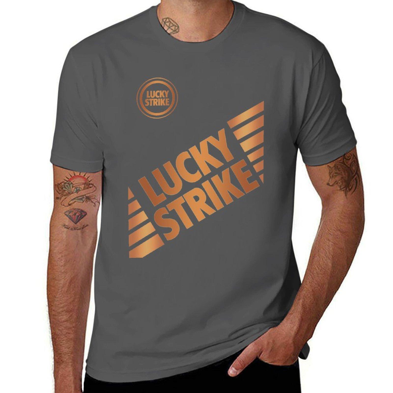 

Lucky Strike GOLD TShirt Quick Dry Sports Short Sleeve Tee 4XL