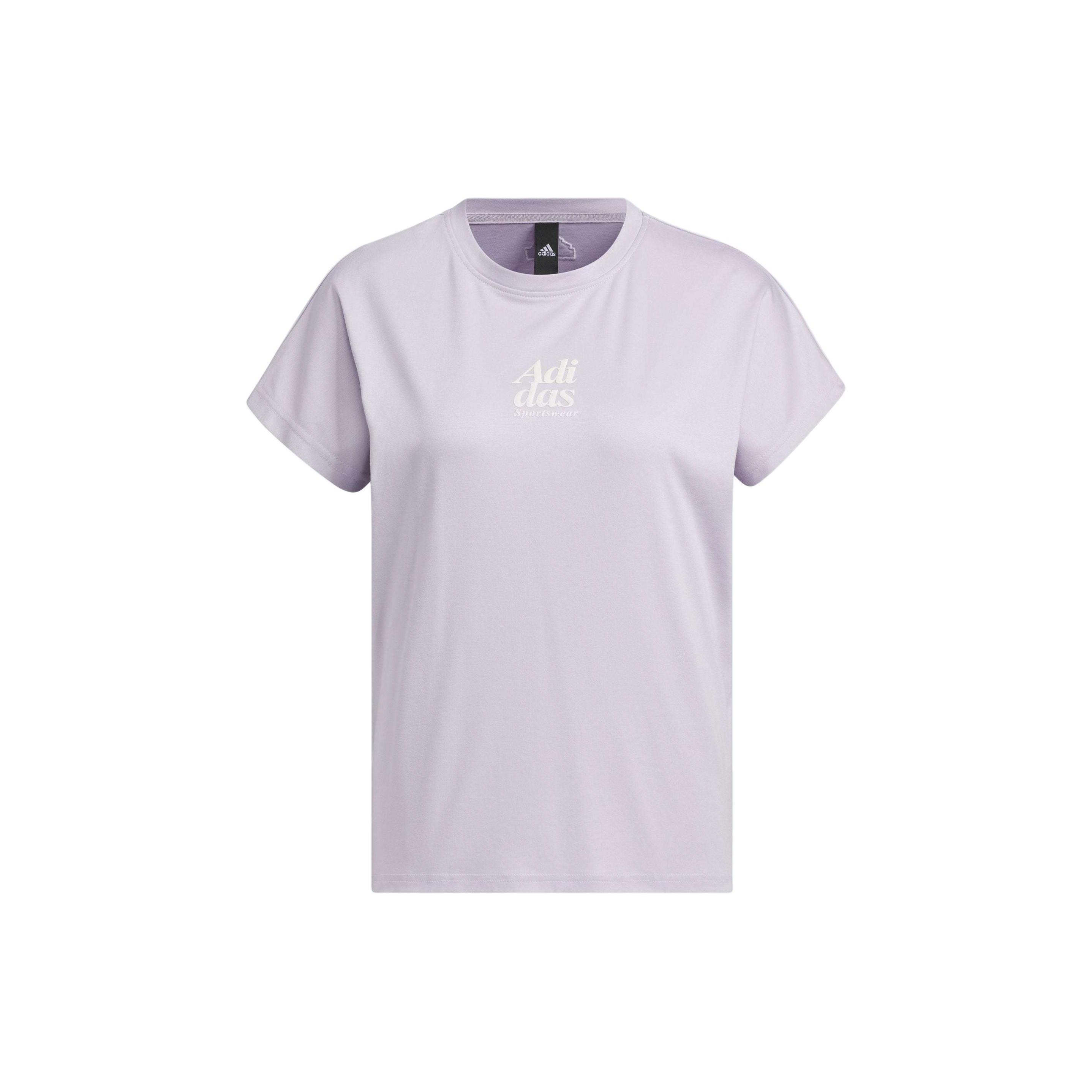 

Новая женская футболка Adidas с рукавом реглан, фиолетовая, IM8860 S