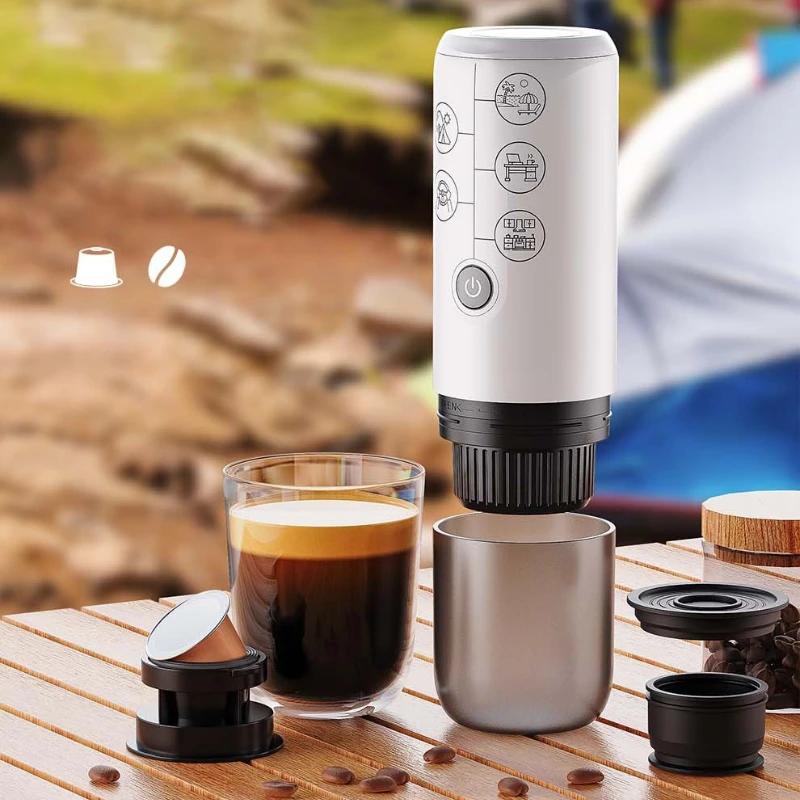 2-i-1 Kaffemaskine Kapsel Pulver Adapter til Dolce Gusto Bærbar Udendørs Rejse Espresso Bil Hjem Camping Kaffemaskine