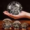 Fântână de Apă Feng Shui cu Bilă Baloane Cristal Gheață Crăpată cu Accente de Mărgele de Sticlă
