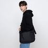 John Peters New York Unisex Cross Curved Messenger Bag Black
