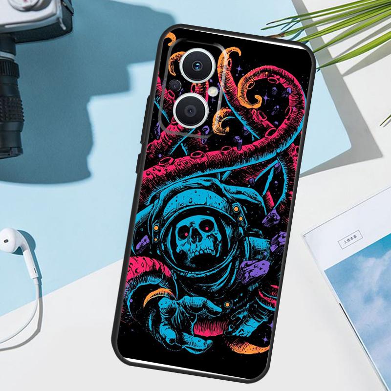 Horror Skull Gothic Cover For OPPO Reno 14F 13F 12F 11F 10 11 12 13 14 Pro 7 8 Lite OPPO Find X5 X6 X8 Pro Case