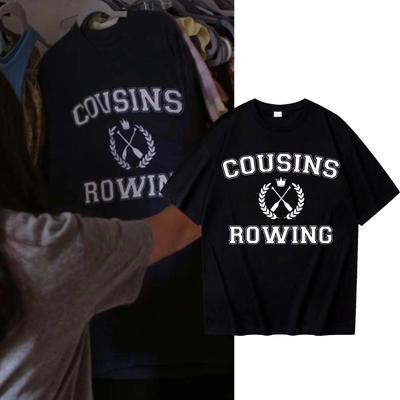 2025 Das Sommer, in dem ich hübsch wurde T-Shirt Belly's Cousins Ruder-Kurzarm-T-Shirt Cousins Strandshirt