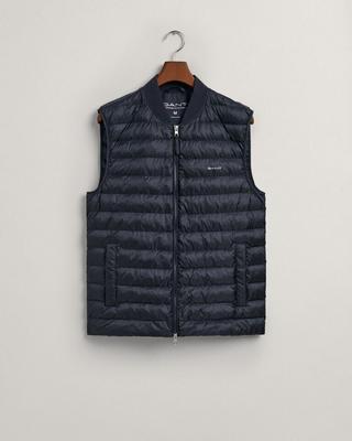 Winter Jacket Lightweight Quilted Bomber-style Vest In Blue (7006301)