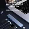 8 In 1 USB C Hub Multiport Adapter with TF SD Card Reader for Laptop PC MacBook Type C Dongle
