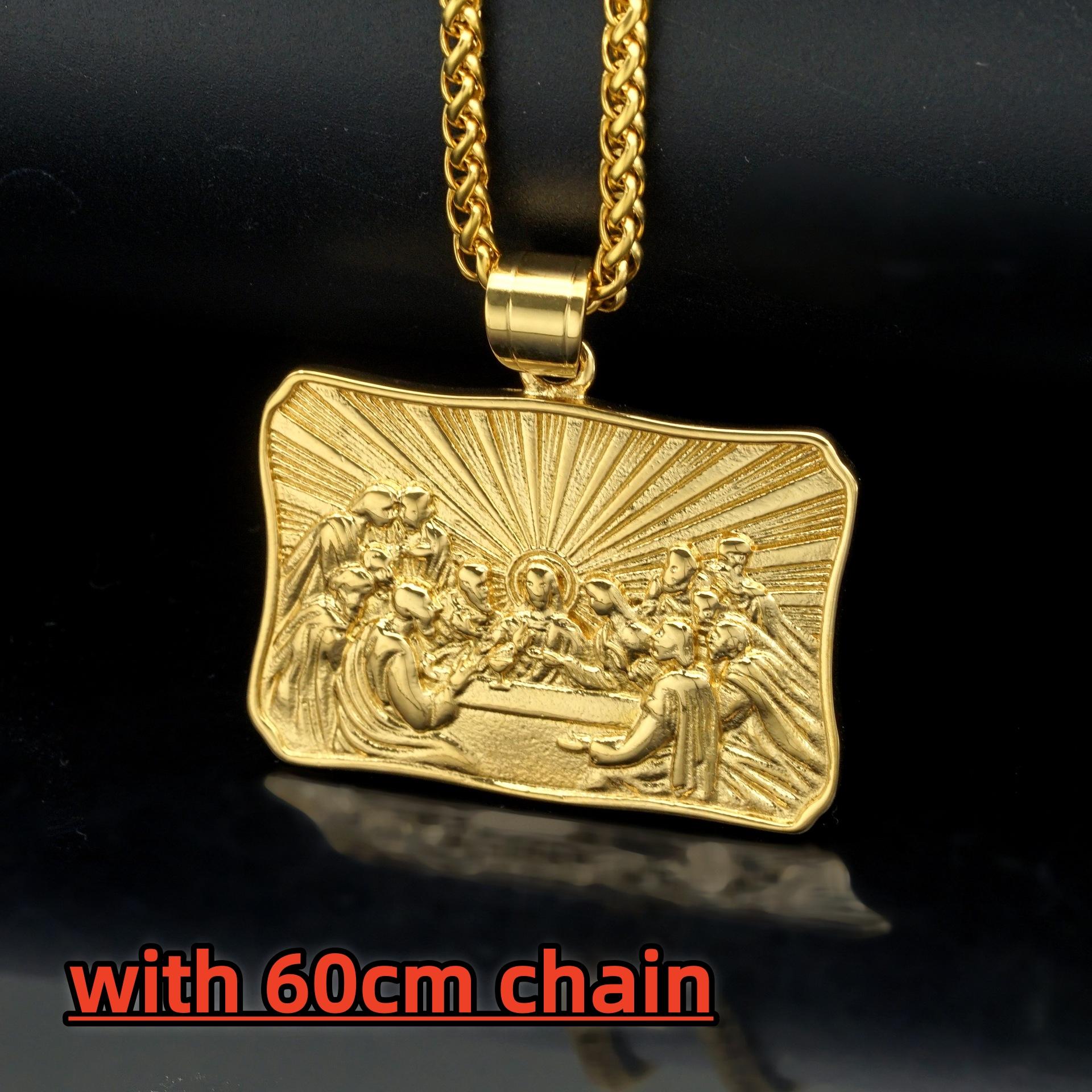 

Hip Hop Hiphop The Last Suppe Pendant Necklace Ornament 316L Stainless Steel Pendants Party Jewelry for Men Women