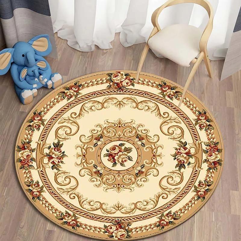 Round Persian Round Mat Round Carpet Bathroom Mat Home Decor Living Room Kitchen Rug Rugs for Bedroom Gift