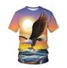 German Unity Graphic Short Sleeve T-Shirt, Casual Stylish Top For Men