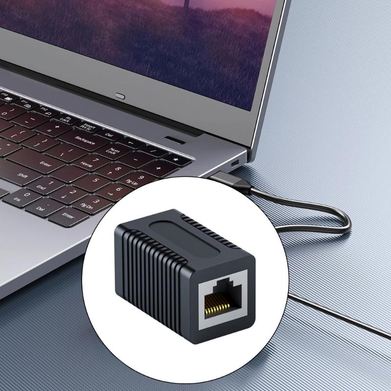 2PCS Shielded RJ45 Couplers Fast Speed Gigabit Ethernet Connectors for CAT6 CAT5 Cables