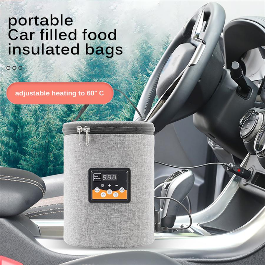 

Portable Car Food Milk Warmer Insulation Bag Travel Lunch Warmer Bag Universal