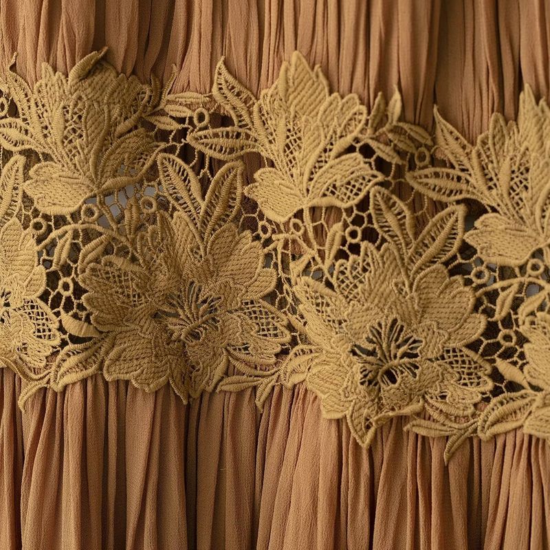 Kaslead New Women Clothes Western Style Simple Wrinkle Embroidery Sling Dress 5107269 700