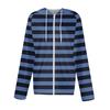 Women's Fashion Casual Zip Up Hooded Print Long Sleeve Sweatshirts Coat