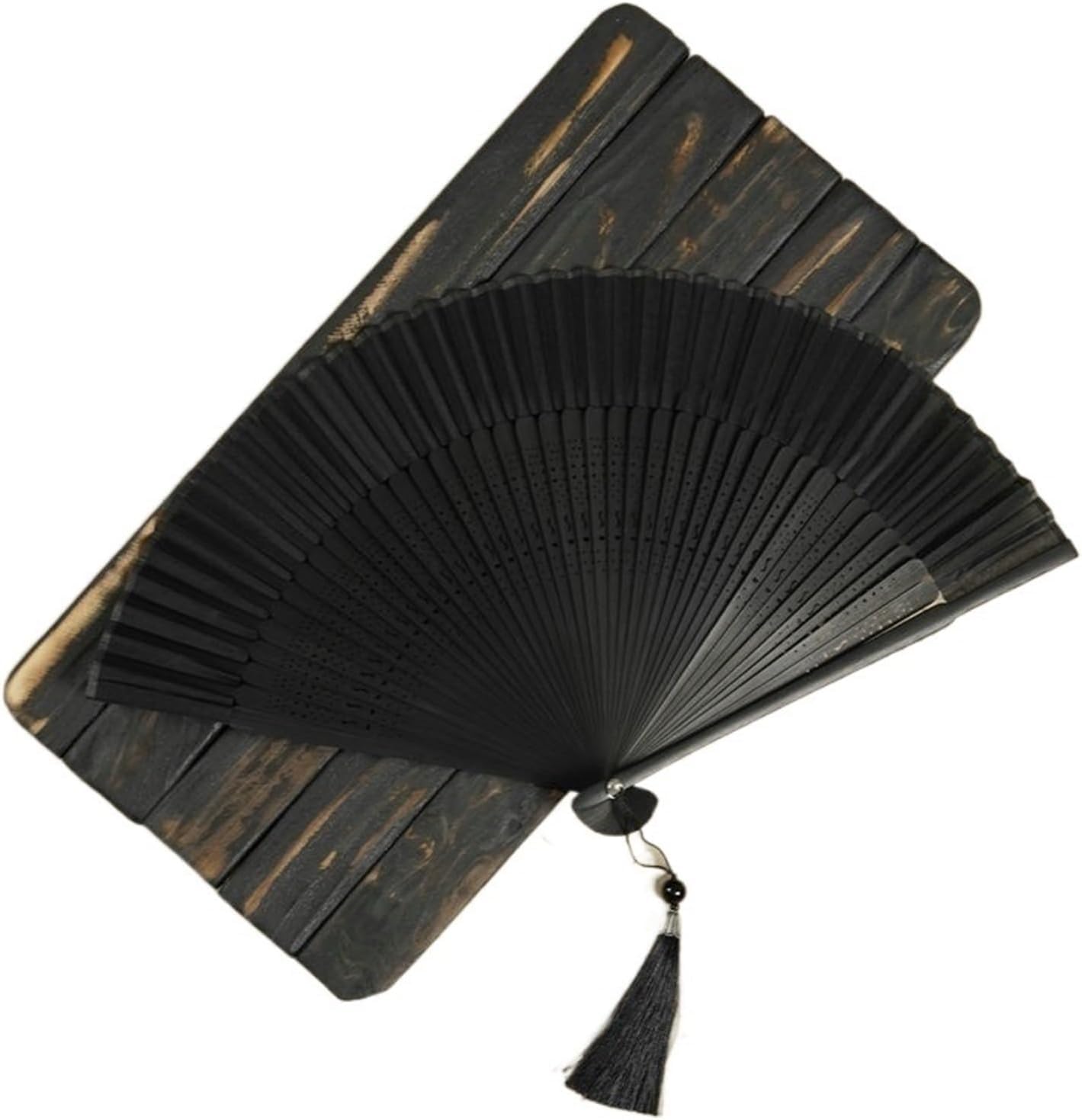 

Шелк и Бамбук Складной с Черной Костью Чистый Шелк Прохладный Складной Японский Ручной Работы Складной Формальный Складной Стильный Веер [YaoooosF] Веер, Простой, Однотонный, чёрный