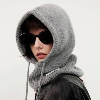 Herbst- und Winter-Strickmützen für Männer und Frauen für Halswirbel, Nackenschal, Ohren, verdickt und warm