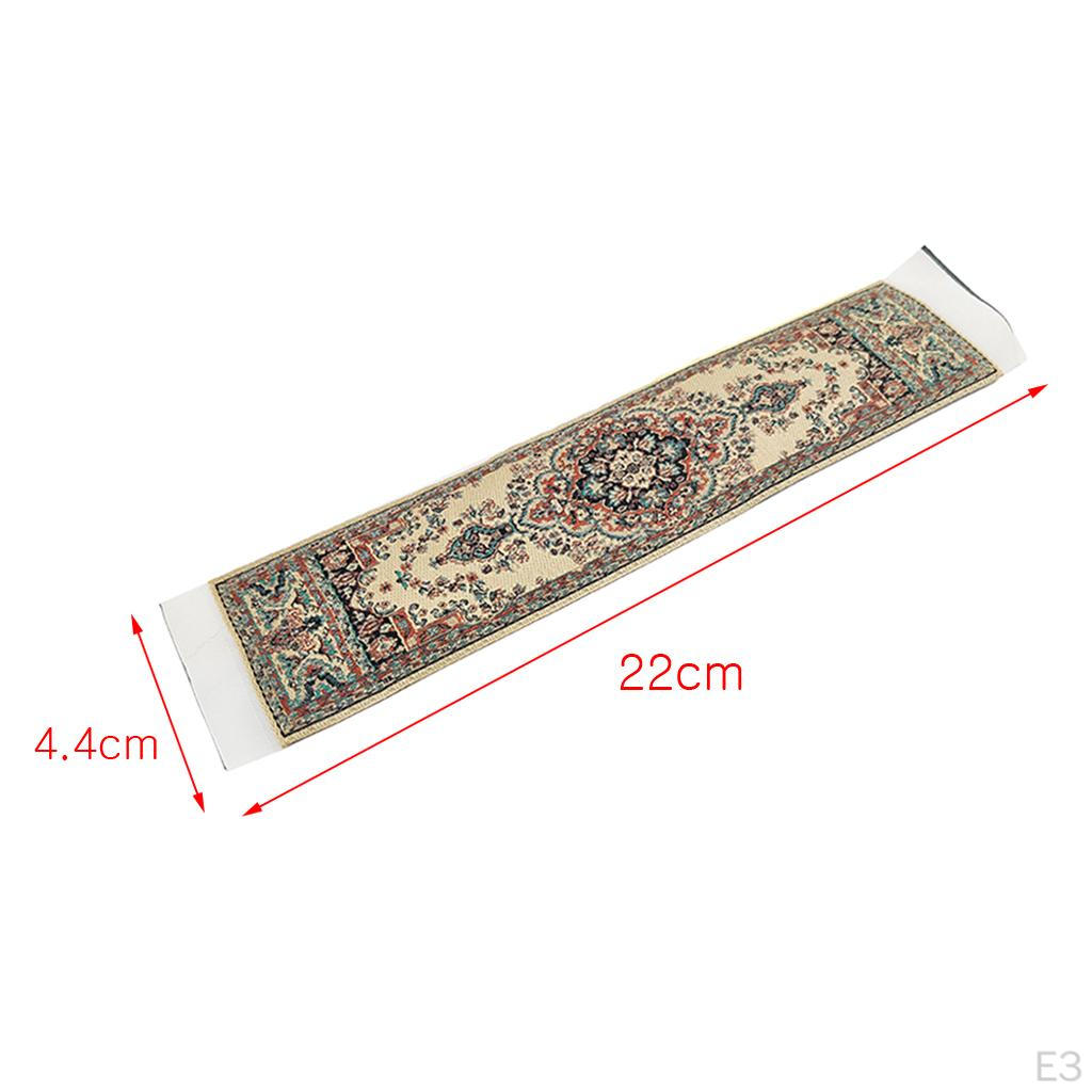 Miniaturní tkané koberce v tureckém stylu v měřítku 1/12