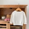 2025 Autumn Baby Girl Knitted Floral Embroidery Sweater Pullover