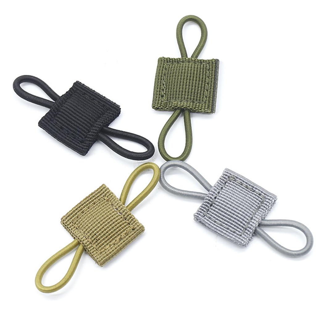 10 Pcs Tactical Gear Holder Clip Molle Webbing Retainer Elastic Binding Ribbon Buckle for Tactical Vests Backpacks