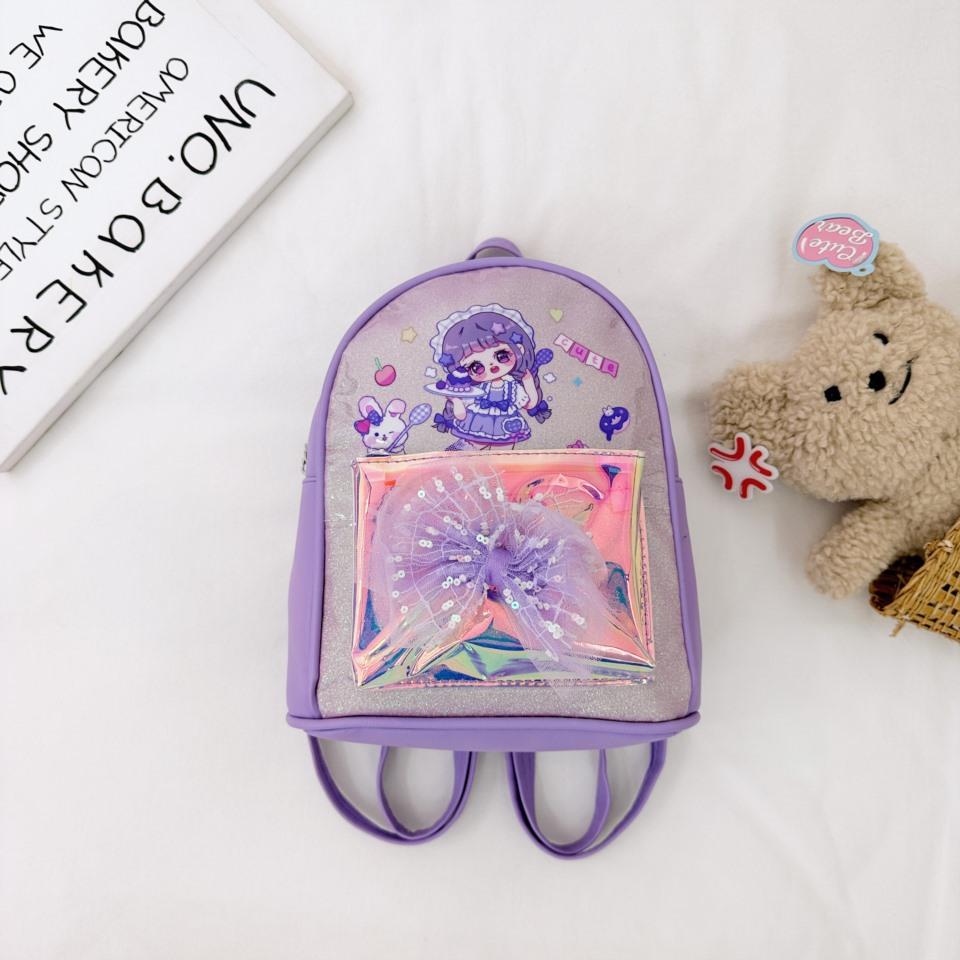 School BagsNew Cute Foreign Style  Cartoon Princess  Casual Versatile Trend Bag