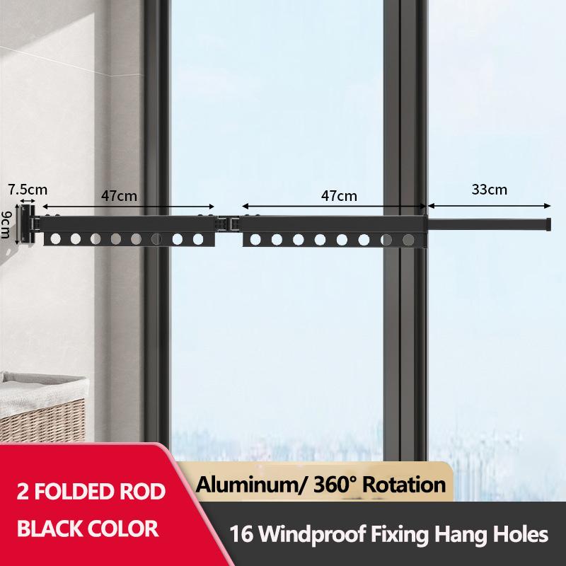 Wall Mounted Clothes Drying Rack Folding Extendable Clothesline Clothes Retractable Organizer Laundry Holder Wall Clothesline