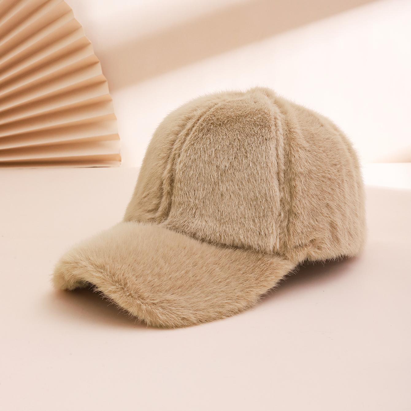 

Single-color thick winter warm and versatile baseball cap, men s and women s daily casual outdoor commuting baseball cap One Size